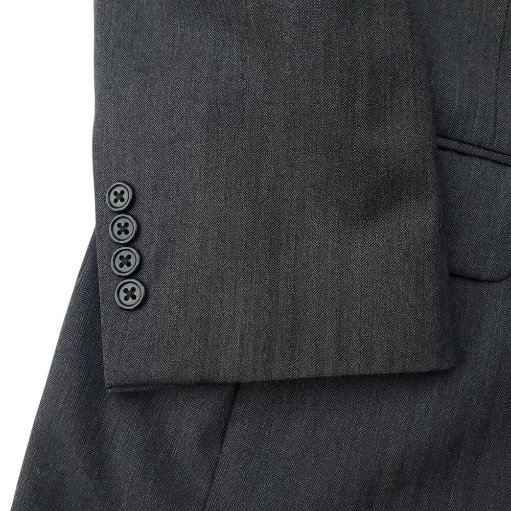 Jos A Bank Gray Wool Blazer Jacket Sport Coat Signature Gentleman Classic 44R - Picture 8 of 16